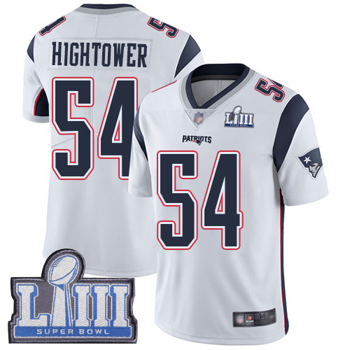 New England Patriots Football #54 Super Bowl Limited White Men Dont a Hightower Road NFL Jersey->youth nfl jersey->Youth Jersey